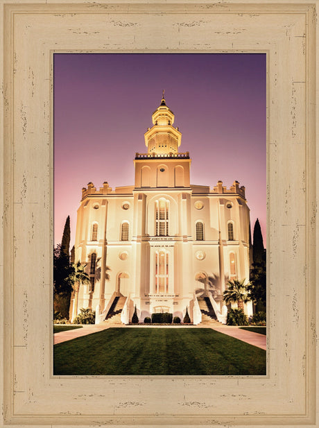 St George Temple - Twilight by Scott Jarvie