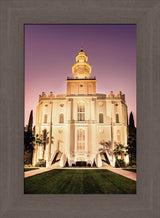 St George Temple - Twilight by Scott Jarvie