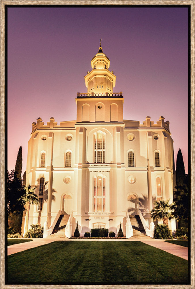 St George Temple - Twilight by Scott Jarvie