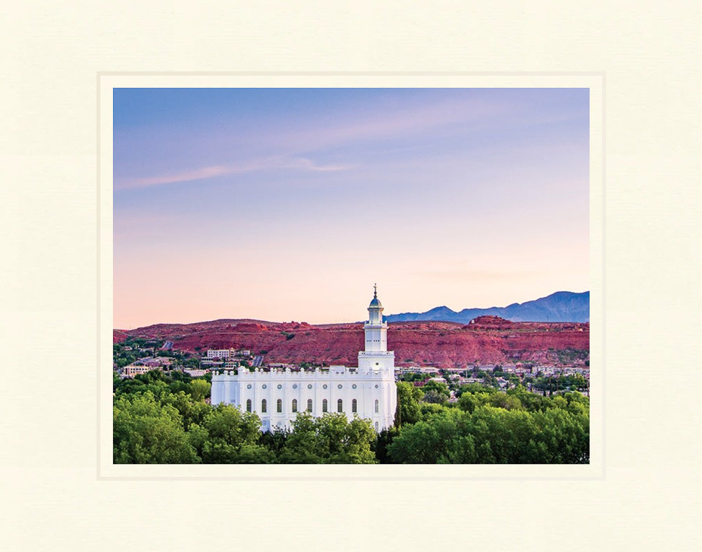 St George Temple - Above the Trees by Scott Jarvie