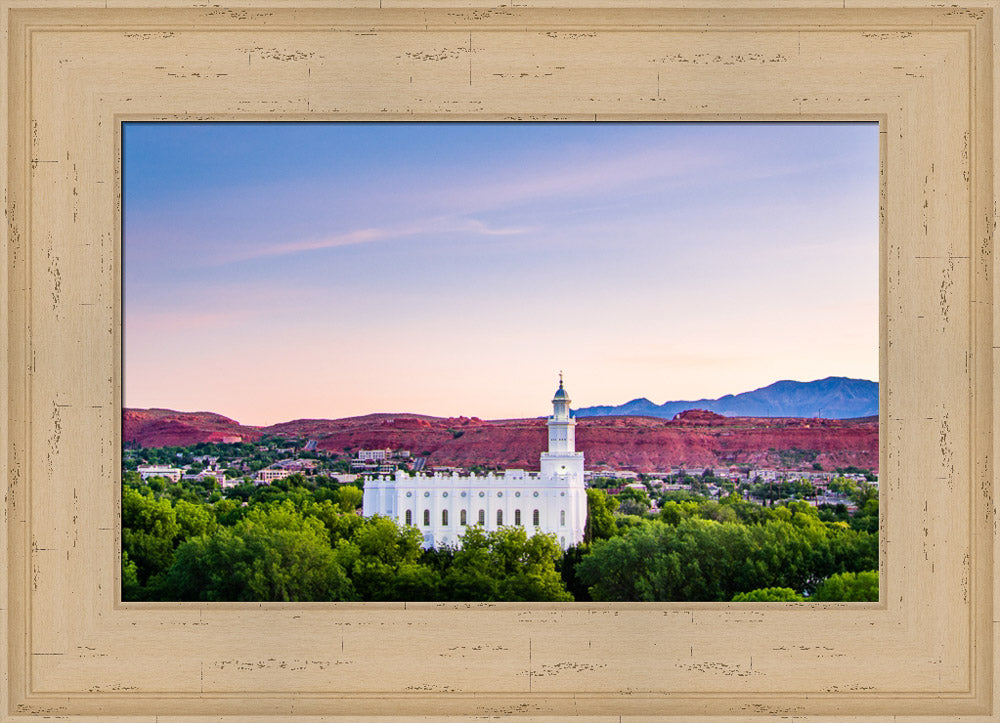 St George Temple - Above the Trees by Scott Jarvie