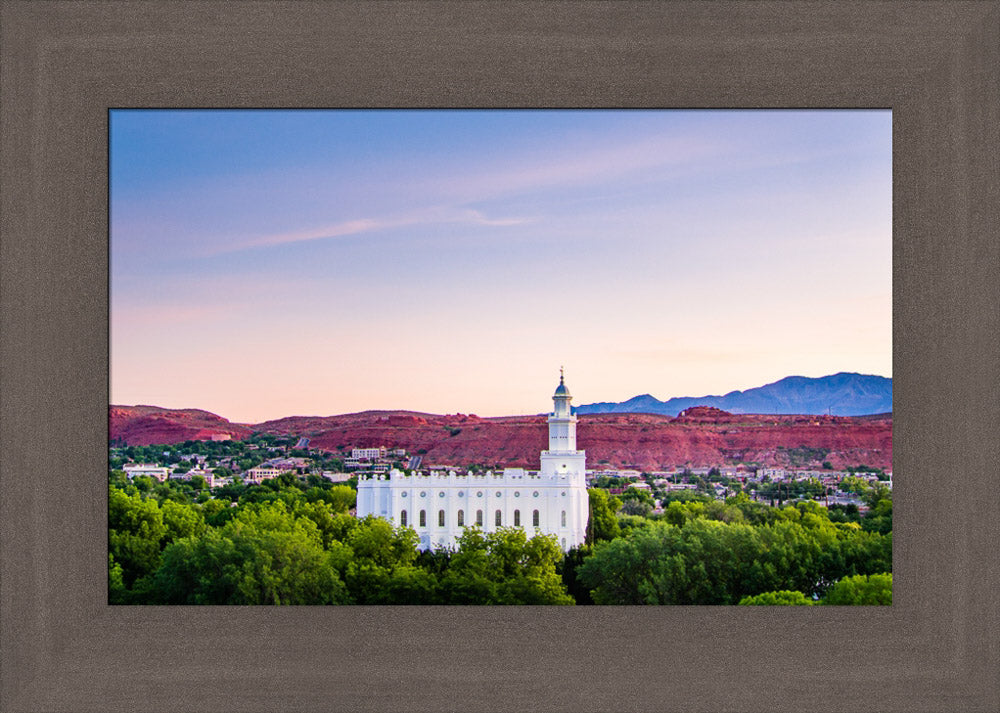 St George Temple - Above the Trees by Scott Jarvie