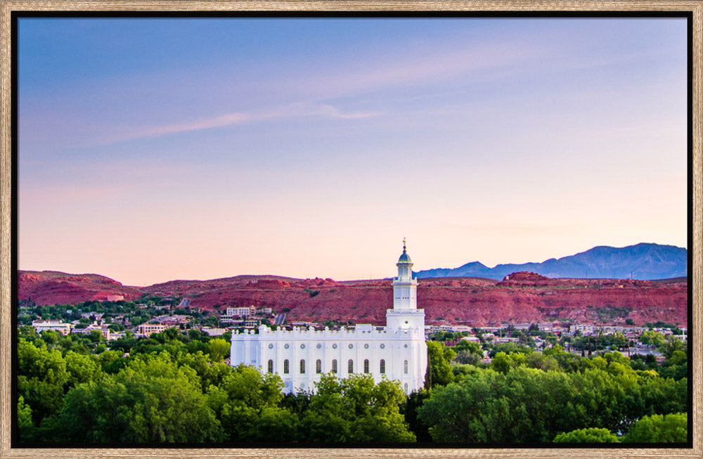 St George Temple - Above the Trees by Scott Jarvie