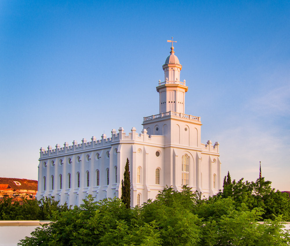 St George Temple - First Light by Scott Jarvie