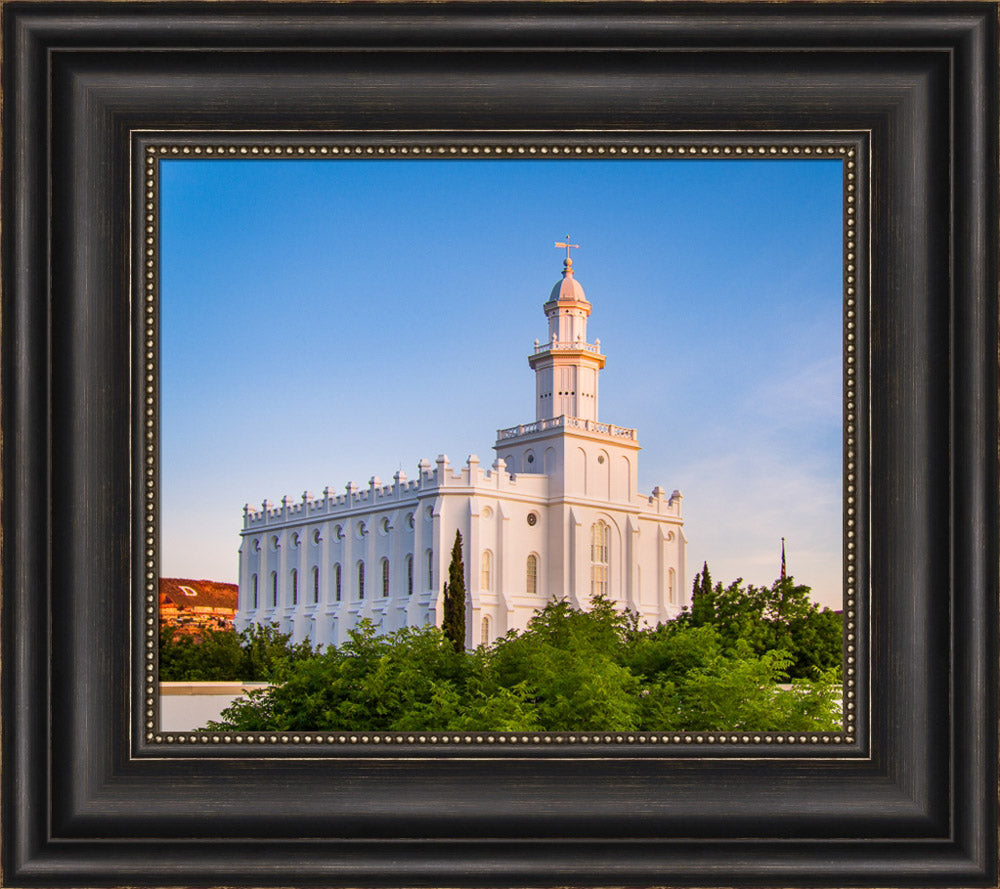 St George Temple - First Light by Scott Jarvie