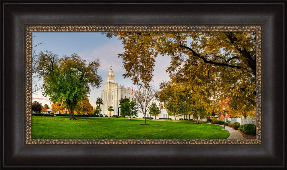 St George Temple - Fall Colors by Scott Jarvie