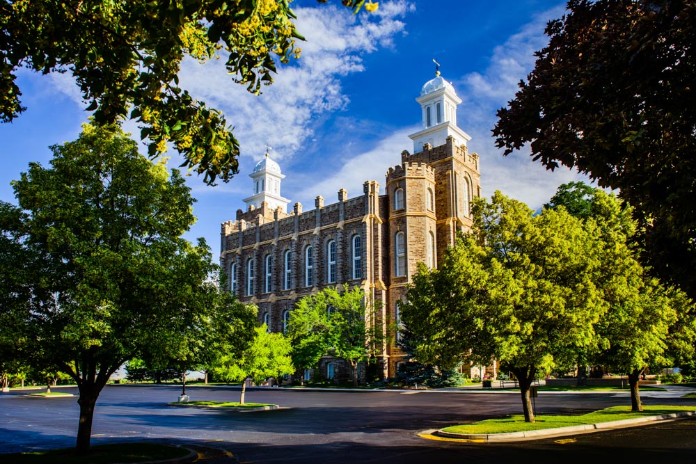 Logan Temple - Through the Trees by Scott Jarvie