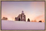 Logan Temple - Sunrise in the Snow by Scott Jarvie