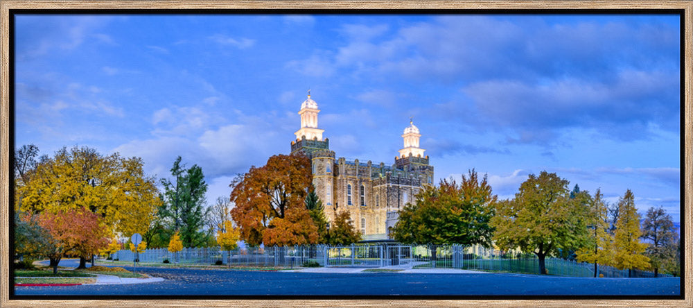 Logan Temple - Street in the Fall by Scott Jarvie