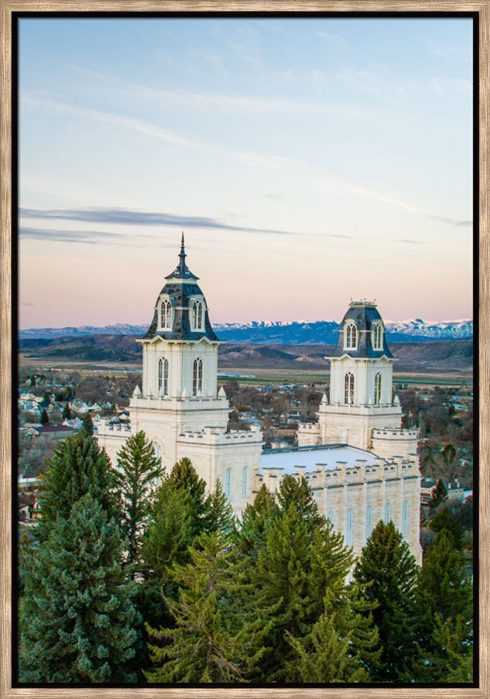 Manti Temple - Above the Trees by Scott Jarvie