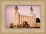 Manti Temple - Pink Sky by Scott Jarvie