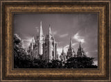 Salt Lake Temple - Black and White by Scott Jarvie