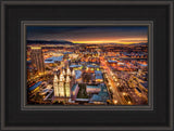 Salt Lake Temple - Sunset Cityscape by Scott Jarvie