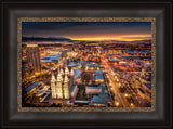 Salt Lake Temple - Sunset Cityscape by Scott Jarvie