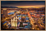 Salt Lake Temple - Sunset Cityscape by Scott Jarvie