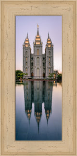 Salt Lake Temple - Tall Reflection by Scott Jarvie