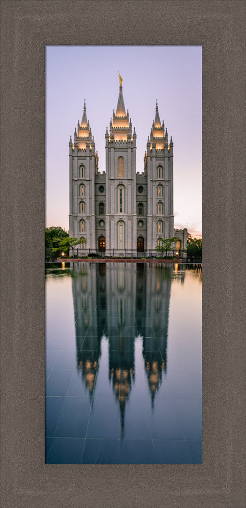 Salt Lake Temple - Tall Reflection by Scott Jarvie