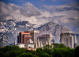 Salt Lake Temple - Downtown View by Scott Jarvie