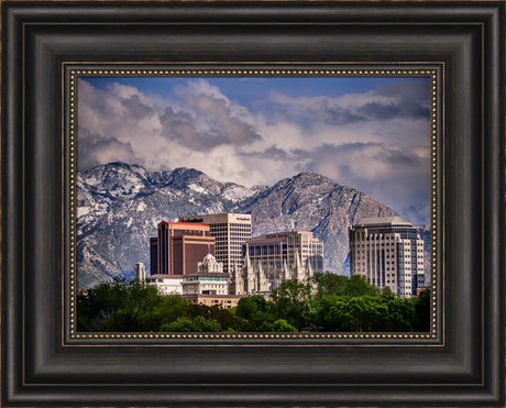 Salt Lake Temple - Downtown View by Scott Jarvie