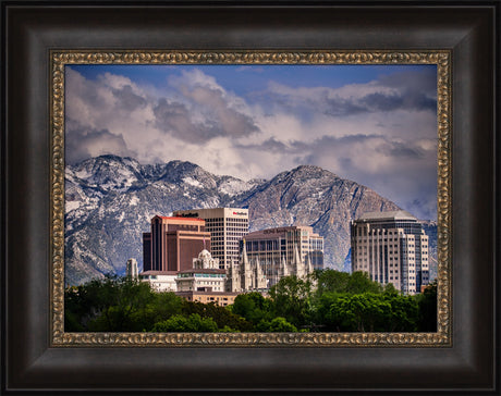 Salt Lake Temple - Downtown View by Scott Jarvie