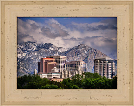 Salt Lake Temple - Downtown View by Scott Jarvie