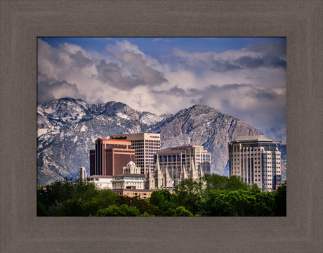 Salt Lake Temple - Downtown View by Scott Jarvie