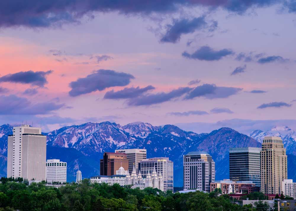 Salt Lake Temple - Skyline by Scott Jarvie