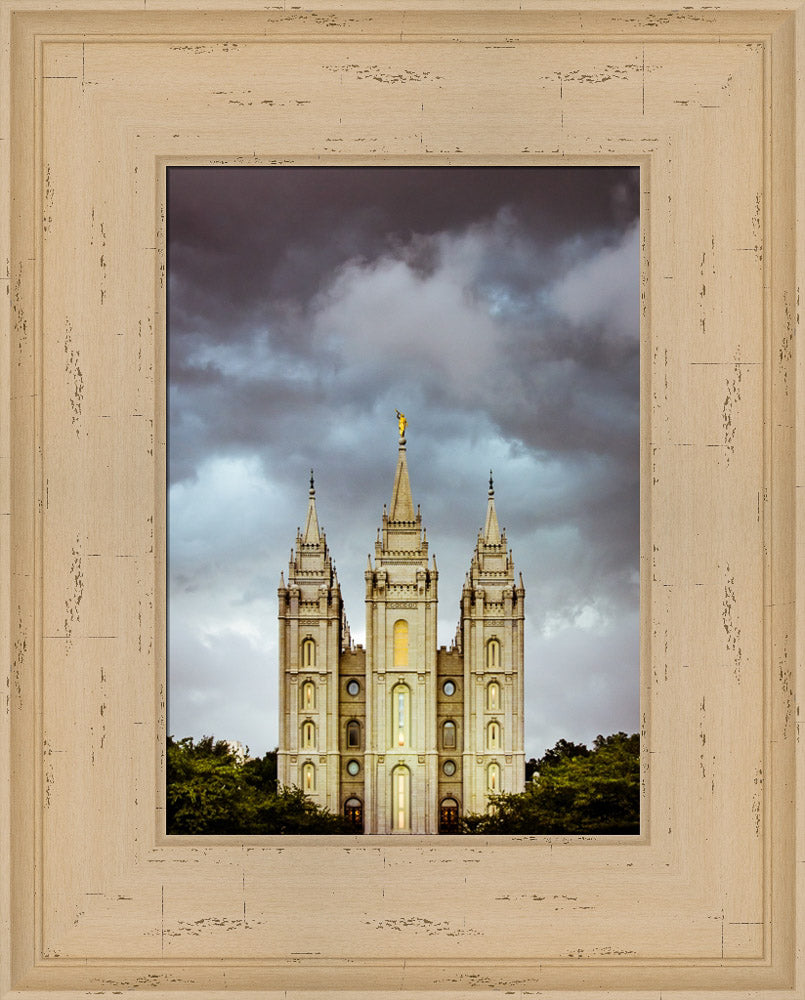 Salt Lake Temple - Storm Clouds by Scott Jarvie