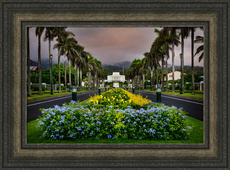 Laie Temple - Down the Road by Scott Jarvie