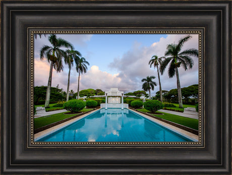 Laie Temple - Blue Reflection by Scott Jarvie