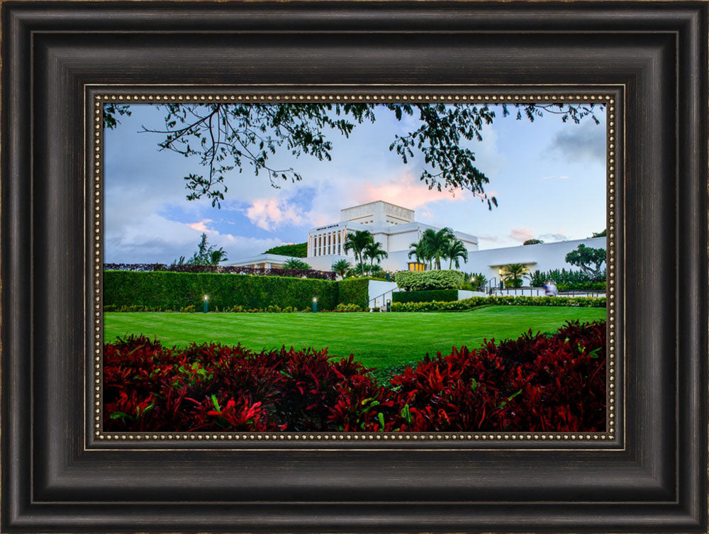 Laie Temple - Through the Trees by Scott Jarvie