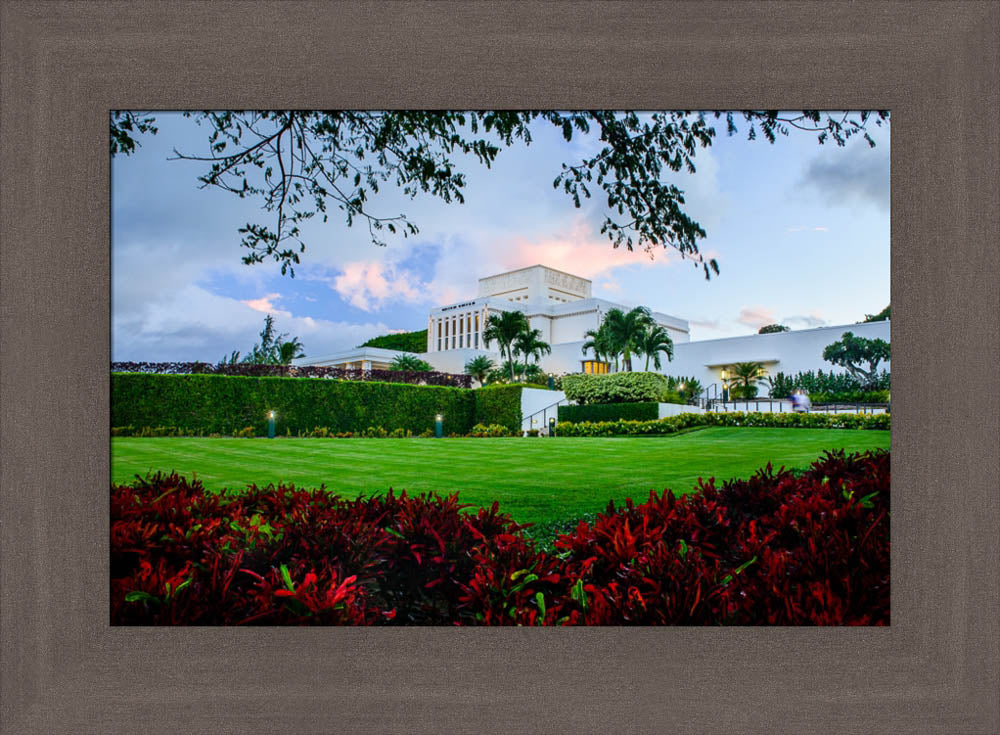 Laie Temple - Through the Trees by Scott Jarvie