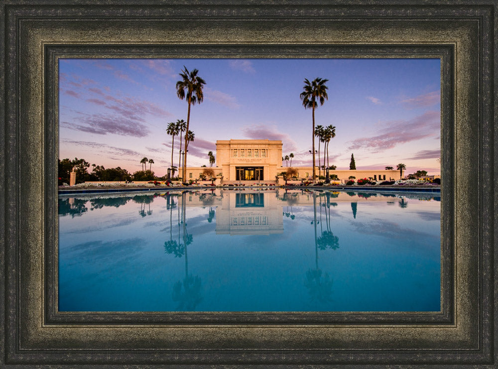 Mesa Temple - Sunset Reflection by Scott Jarvie