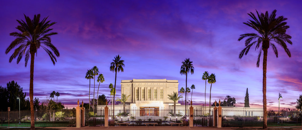 Mesa Temple - Purple Dusk by Scott Jarvie