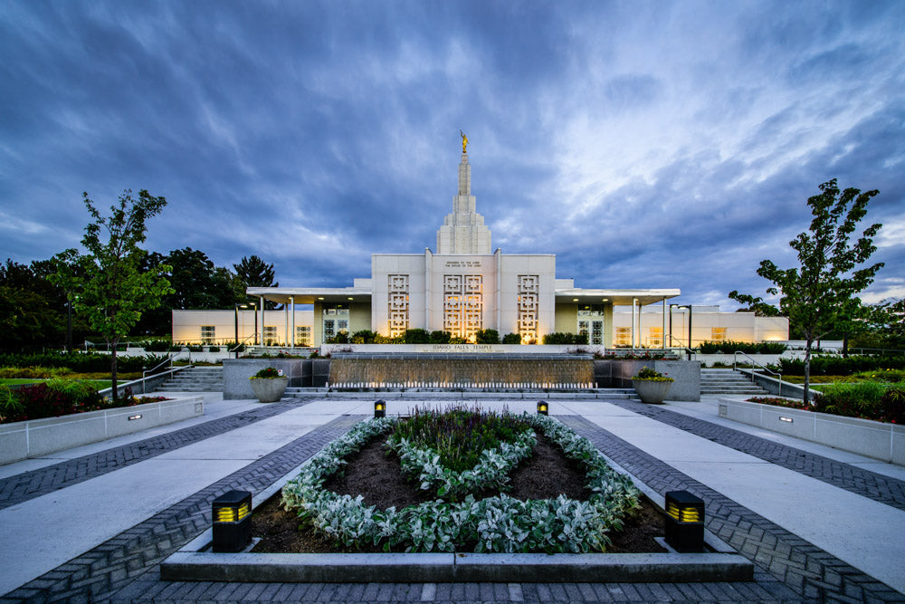 Idaho Falls Temple - From the Front by Scott Jarvie