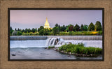 Idaho Falls Temple - The Falls by Scott Jarvie