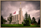 Bern Switzerland Temple - Stormy Flag by Scott Jarvie