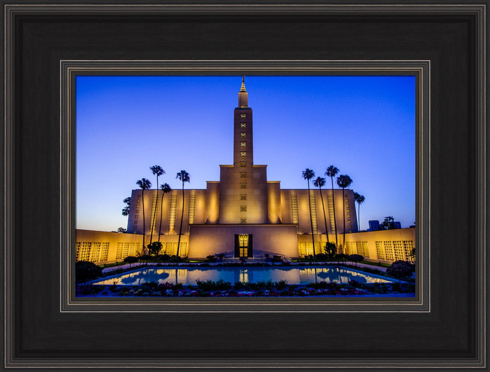 Los Angeles Temple - Evening Reflection by Scott Jarvie