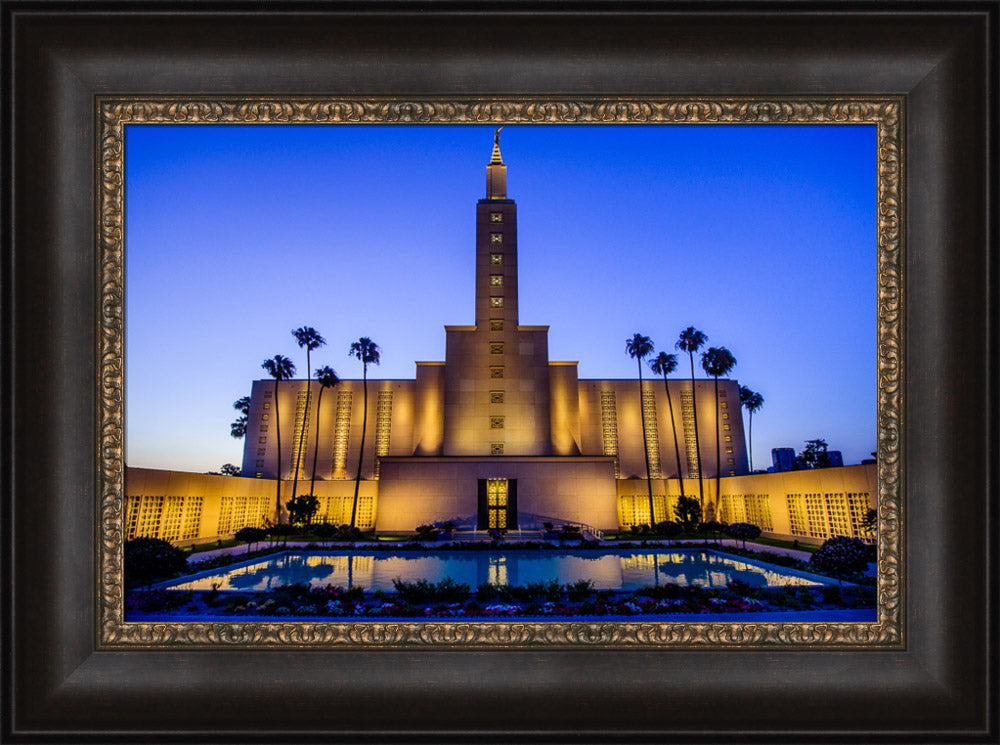 Los Angeles Temple - Evening Reflection by Scott Jarvie