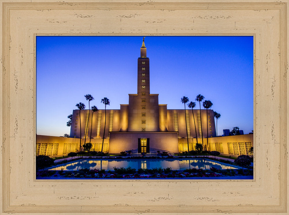 Los Angeles Temple - Evening Reflection by Scott Jarvie