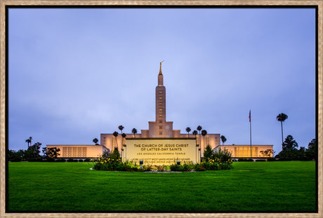 Los Angeles Temple - Sign by Scott Jarvie