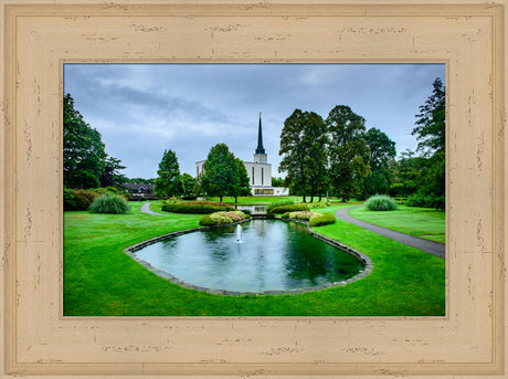 London Temple - Pond and Trail by Scott Jarvie