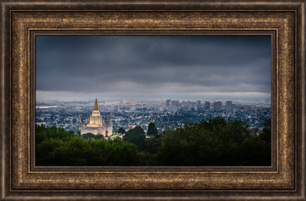 Oakland Temple - Blue by Scott Jarvie