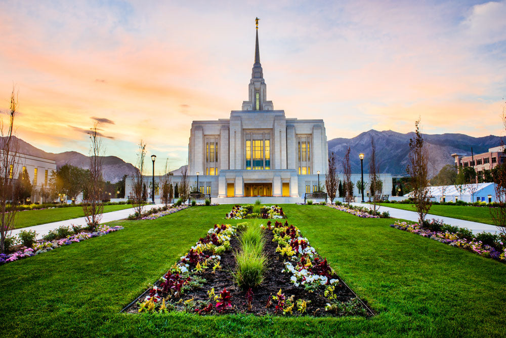 Ogden Temple - Garden Path by Scott Jarvie