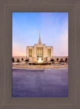 Ogden Temple - Fountain Glow by Scott Jarvie