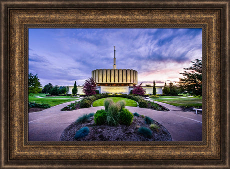 Provo Temple - Purple Twilight by Scott Jarvie