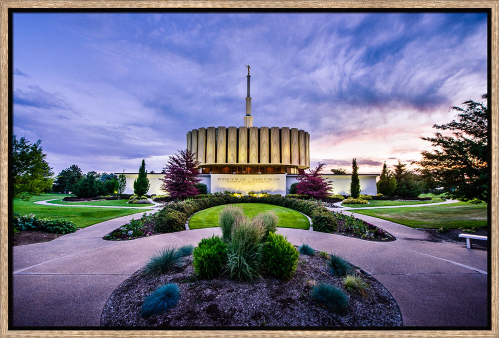 Provo Temple - Purple Twilight by Scott Jarvie