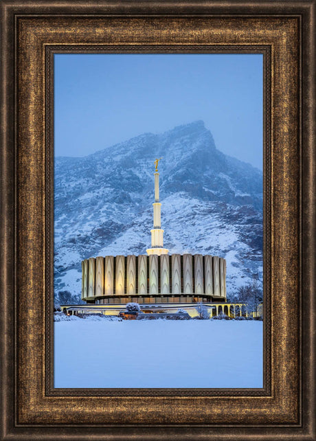 Provo Temple - Snowy Mountain by Scott Jarvie