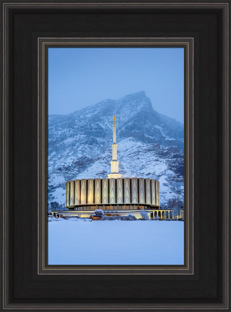 Provo Temple - Snowy Mountain by Scott Jarvie