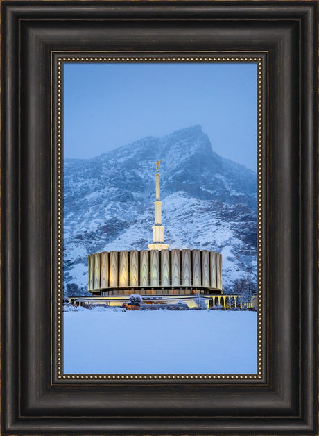 Provo Temple - Snowy Mountain by Scott Jarvie